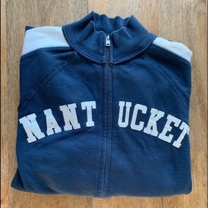 Navy blue Nantucket zip up sweatshirt
